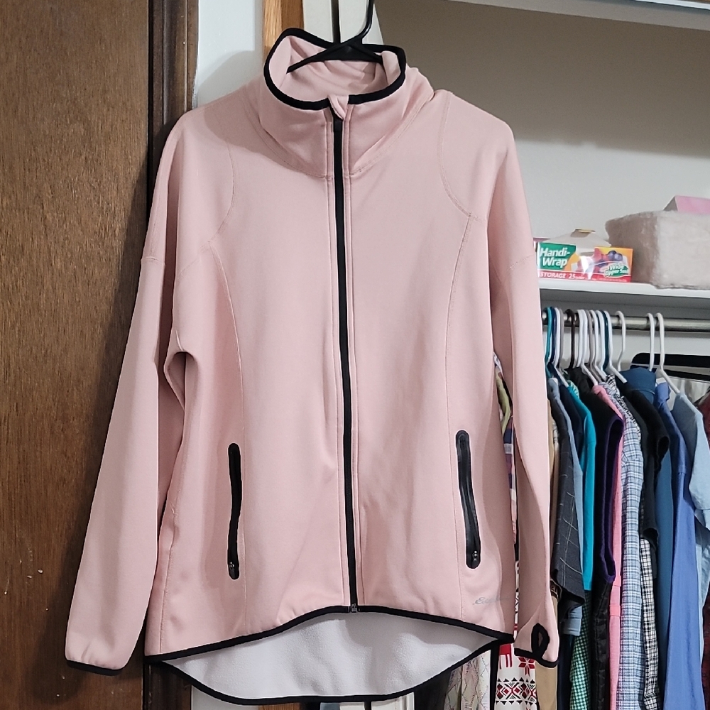 Eddie Bauer Women's Pink Full-Zip Softshell Jacket